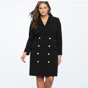 Eloquii Pearl Detail Blazer Dress